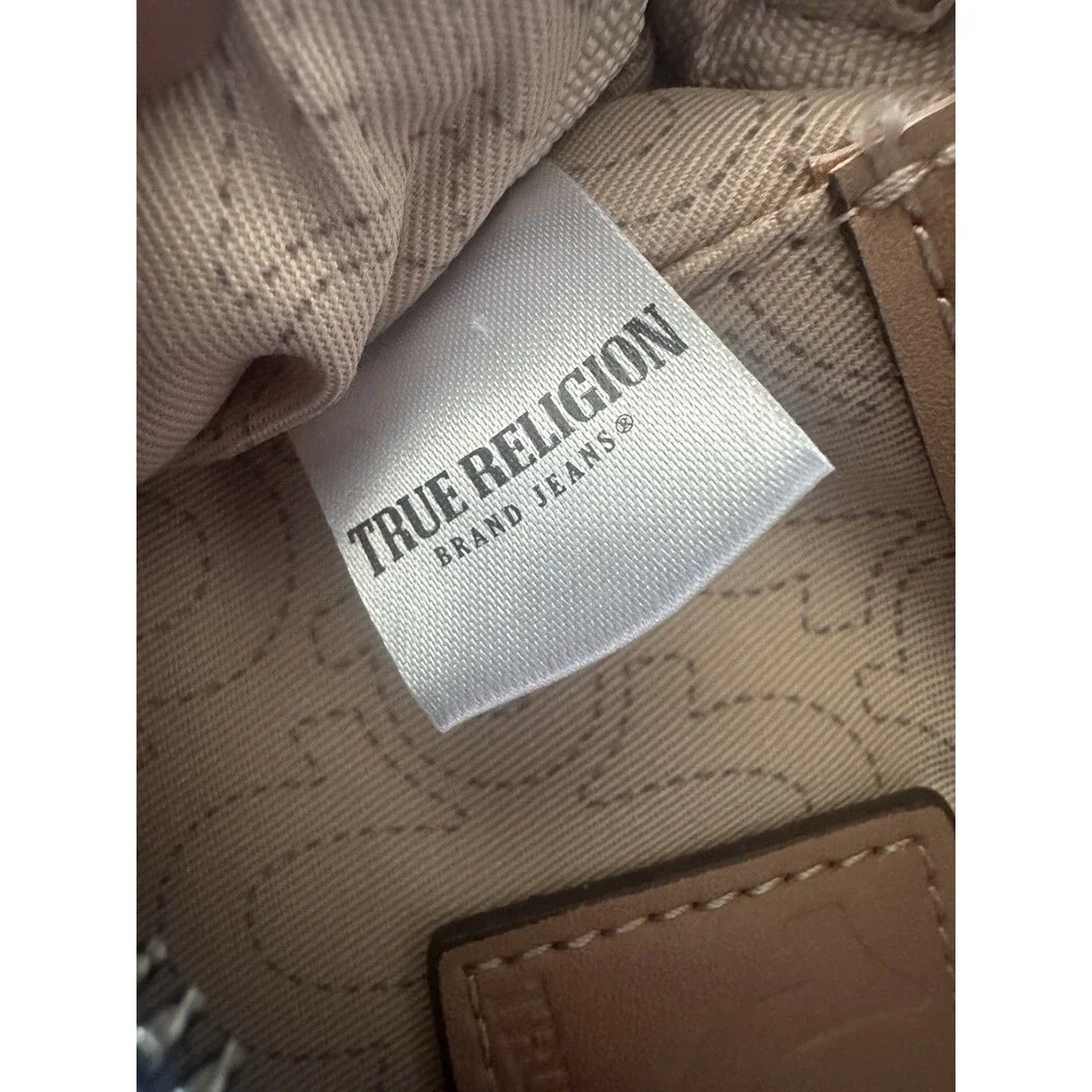 TRUE RELIGION BLUE DENIM CROSSBODY X-BODY BAG +  UNISEX  AUTHENTIC